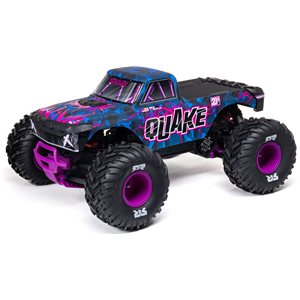 ARRMA 1/10 QUAKE 223S 2WD RTR Brushless Monster Truck, Purple