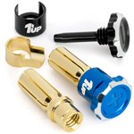 Lockdown Adjustable Bullet Plugs - 5Mm - Blue/Black