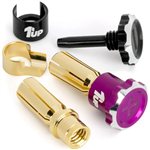 Lockdown Adjustable Bullet Plugs - 5Mm - Purple/Black