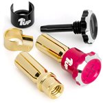 Lockdown Adjustable Bullet Plugs - 5Mm - Hot Pink/Black