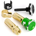 Lockdown Adjustable Bullet Plugs - 5Mm - Green/Black