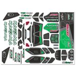 Body Decal Sheet, Kagama Xp 6S, Pre-Cut, Green Color, 1Pc