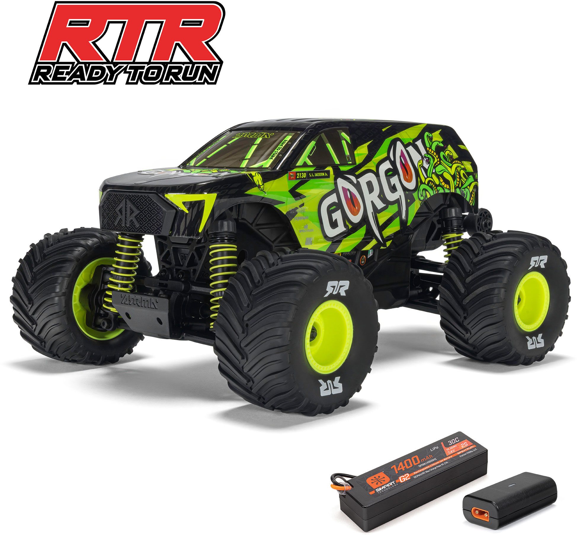 ARRMA 1/16 GORGON GROM 4X4 RTR Brushed Monster Truck (Battery & Charge