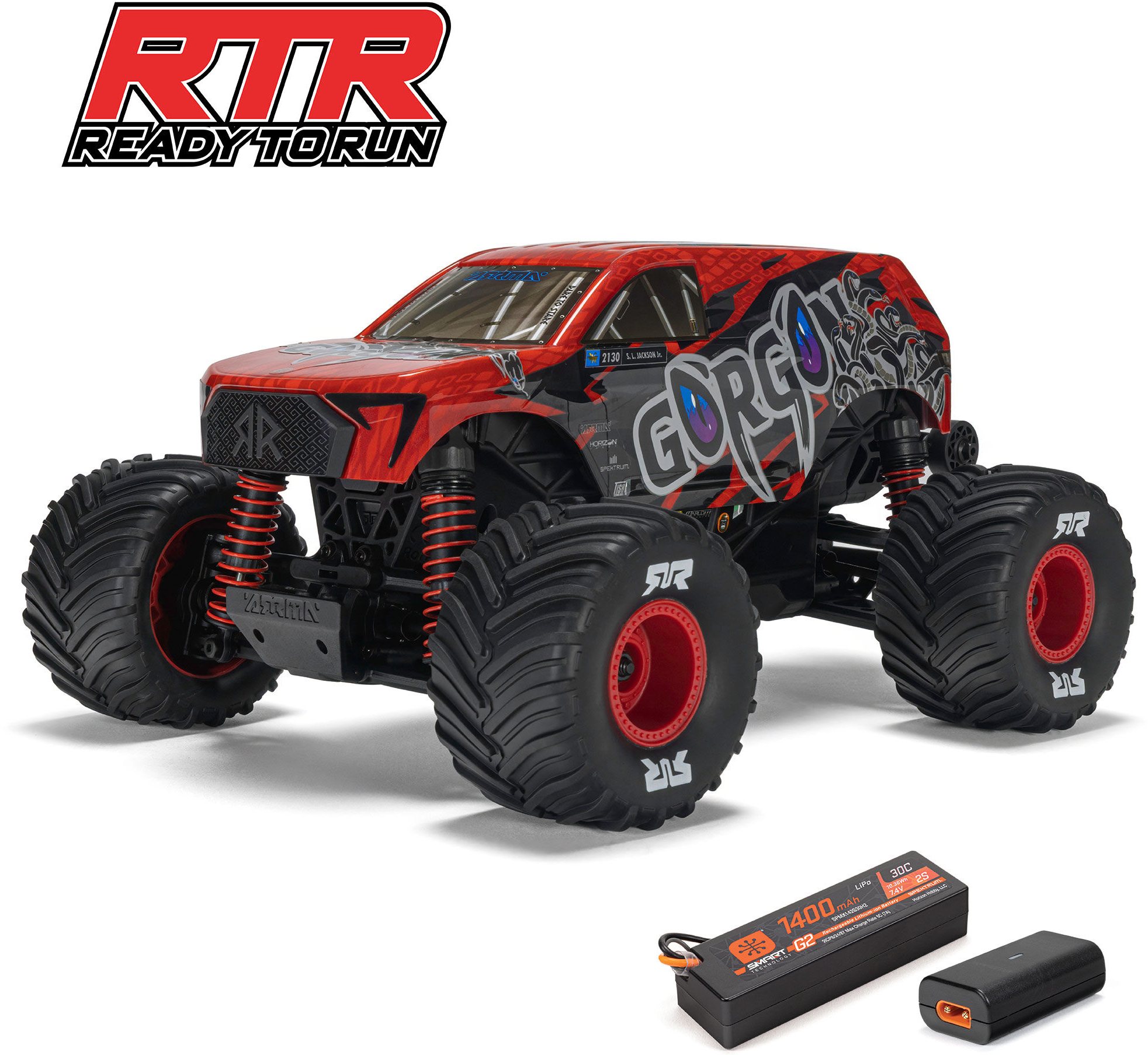 ARRMA 1/16 GORGON GROM 4X4 RTR Brushed Monster Truck (Battery & Charge