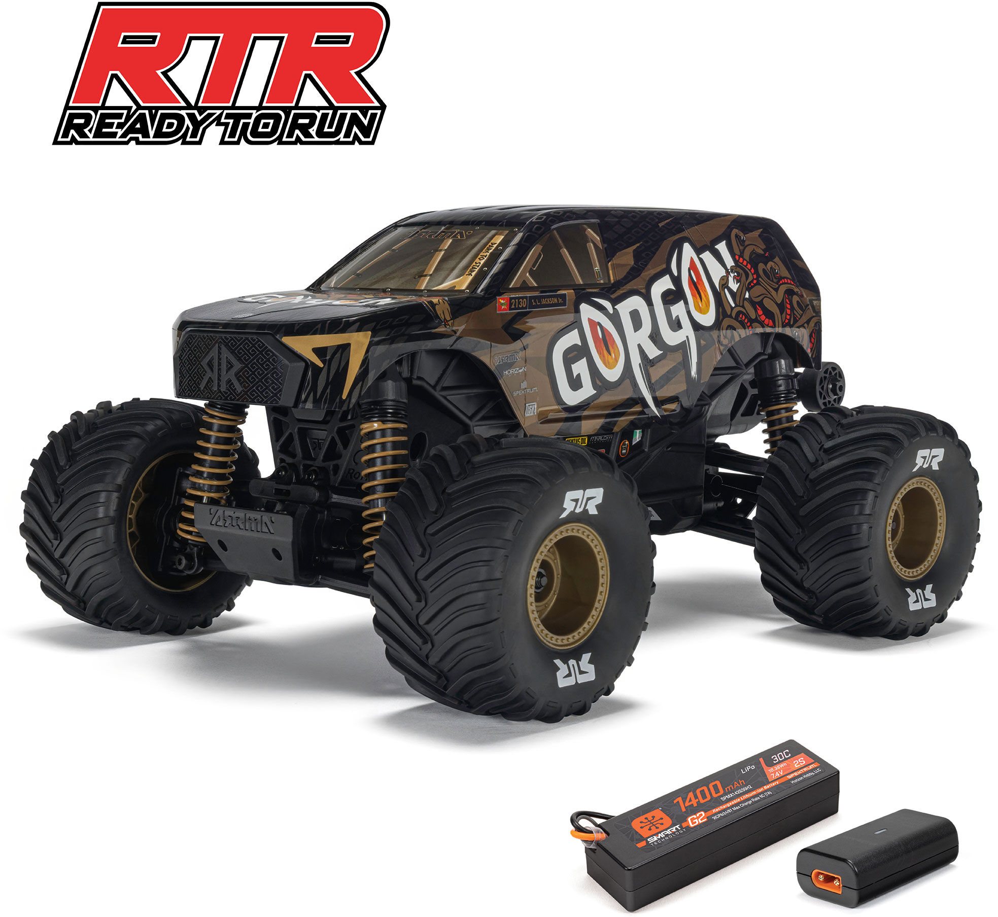 ARRMA 1/16 GORGON GROM 4X4 RTR Brushed Monster Truck (Battery & Charge