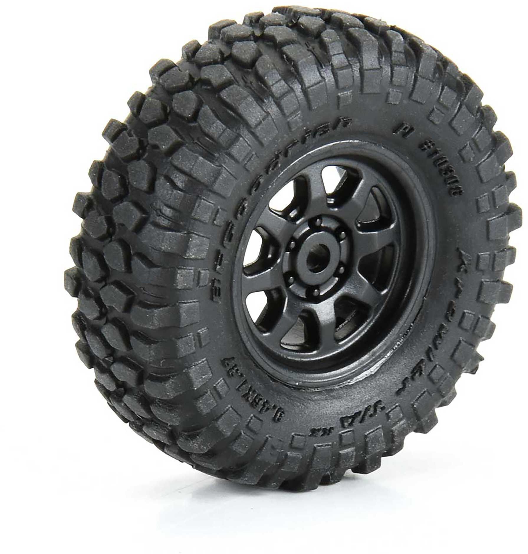 Proline 1/30 BFG Krawler T/A KX Front/Rear Mounted Black Icon Nuevo (4)