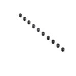Flat Point Set Screws M4x4mm (10)