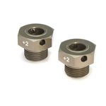 Team Losi Racing Wheel Hexes, 2mm Wider (2): 8X