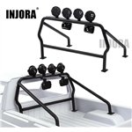 Injora Metal Roll Cage Bucket with 6 LED Lights for 1/10 RC4WD TF2