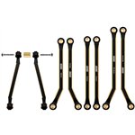 Injora 8PCS 37g Heavy Brass High Clearance Chassis 4 Links Set for SCX2