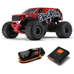 ARRMA GORGON 2wd MT 1/10 RTR Smart 3300 7C S120 USB Red - 2024