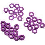 Yeah Racing Yeah Racing 2.5x5mm Aluminum Flat Washers (Purple) (30) (0.5/1/2