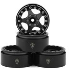 Treal Hobby Treal Hobby 1.9" Type E Classic 5-Spoke Beadlock Wheels (Grey/Bl