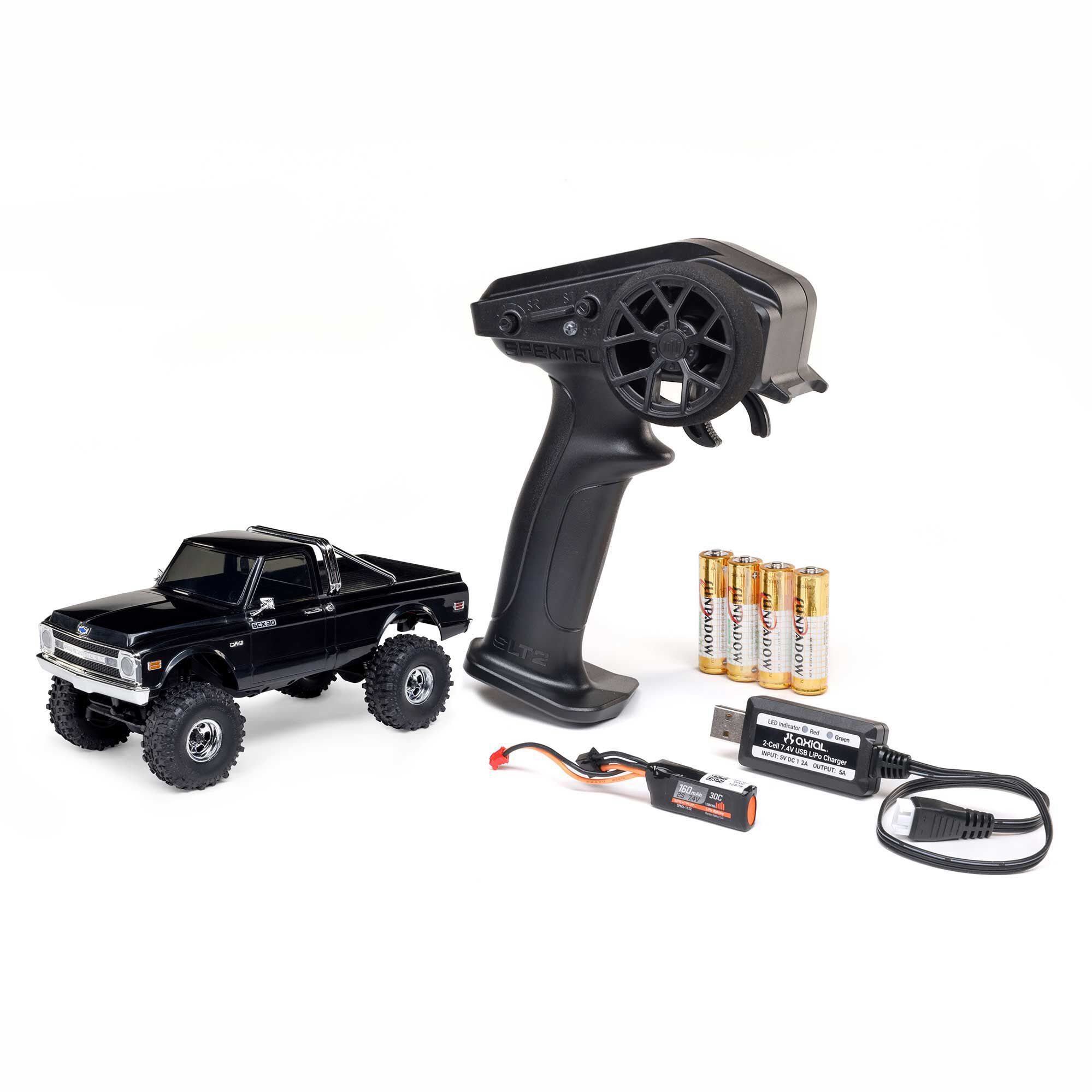 Axial 1/30 SCX30 Chevrolet K10 4X4 RTR Brushed Rock Crawler (Battery &