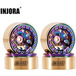 Injora 1.0 Brass -3.75mm Offset Wheels for Micro Crawlers (W1015)