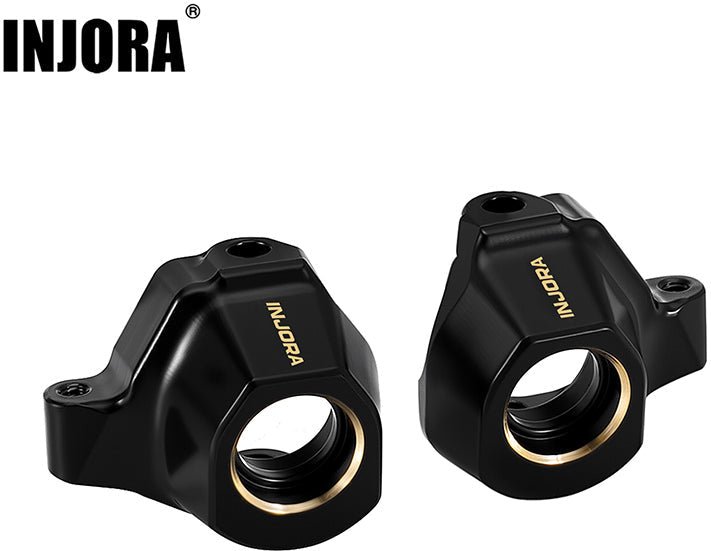 Injora Black Brass Steering Knuckles for 1/30 Axial SCX30