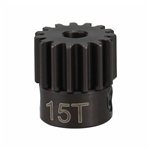 Hot Racing Hardened Steel 15T 0.5 Mod Pinion Gear, 2.3mm Bore