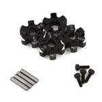 Yeah Racing Yeah Racing Aluminum Clamping 12mm Hex (Black) (4) (5mm)