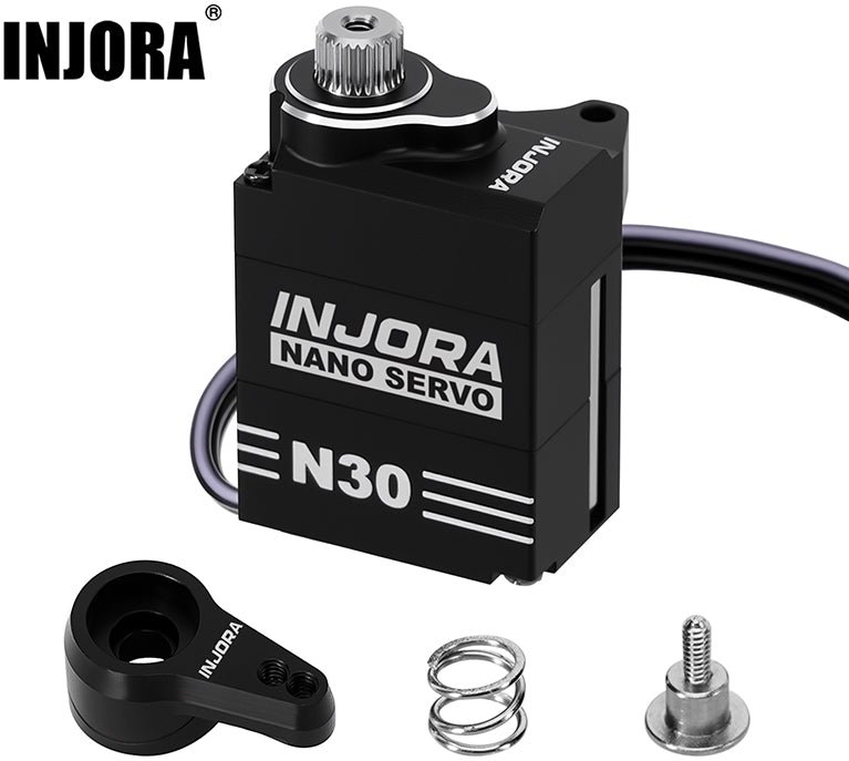 Injora Aluminum N30 NANO Servo with Servo Saver for 1/30 SCX30