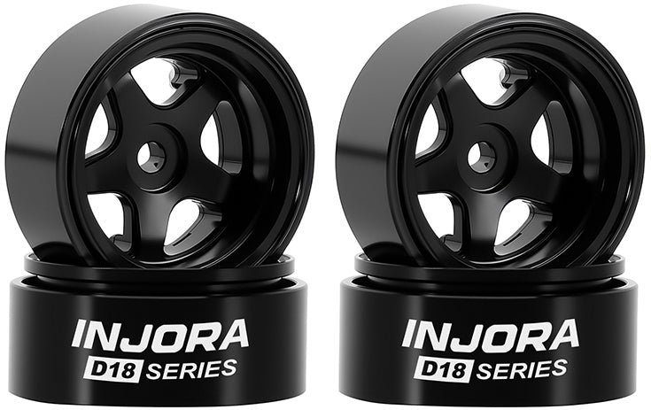 Injora 0.7 D18 5-Spoke Aluminum Wheels for 1/30 SCX30 (W7002)
