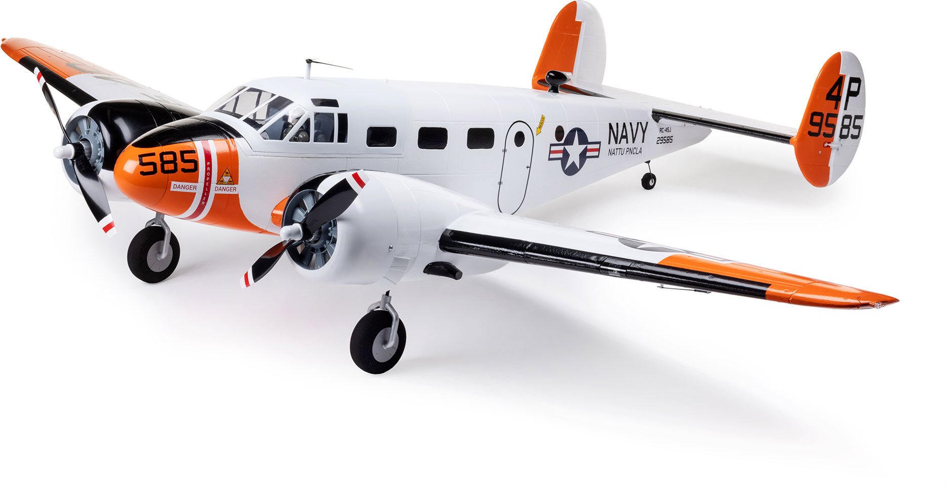 E-Flite Beechcraft D18/RC-45J 1.5m BNF Basic with AS3X+ and SAFE Select