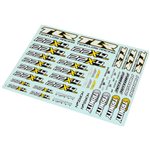 Team Losi Racing Sticker Sheet: 22X-4 2.0