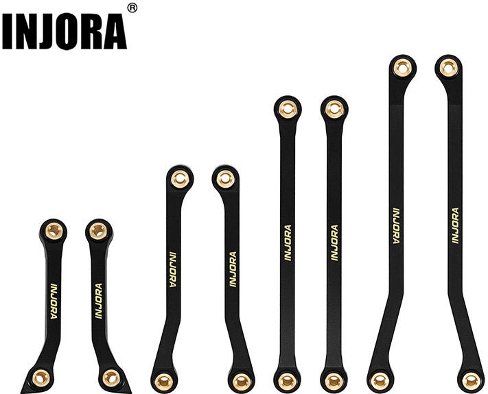 Injora Black Brass High Clearance Links for 1/18 Redcat Ascent-18 APEX