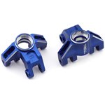 Treal Hobby Treal Hobby Losi LMT Aluminum Front Steering Knuckle (Blue) (2)