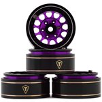 Treal Hobby Treal Hobby Type I 1.0" Classic 12-Spoke Beadlock Wheels (Purple