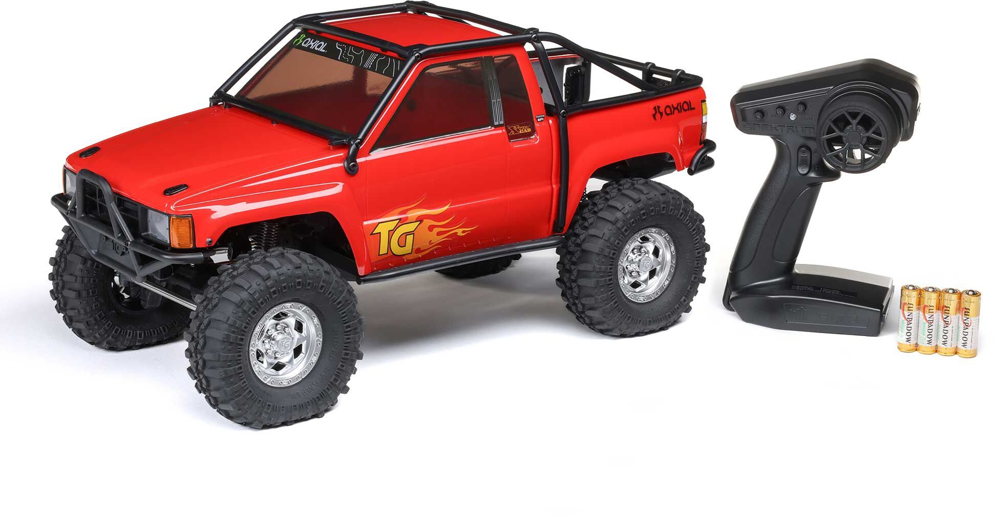 Axial 1/10 SCX10 III 1987 Toyota SR5 4X4 RTR Brushed Rock Crawler, Red