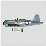Phoenix Model Manufacturing Co. Fuselage: F4U Corsair 50-60cc ARF