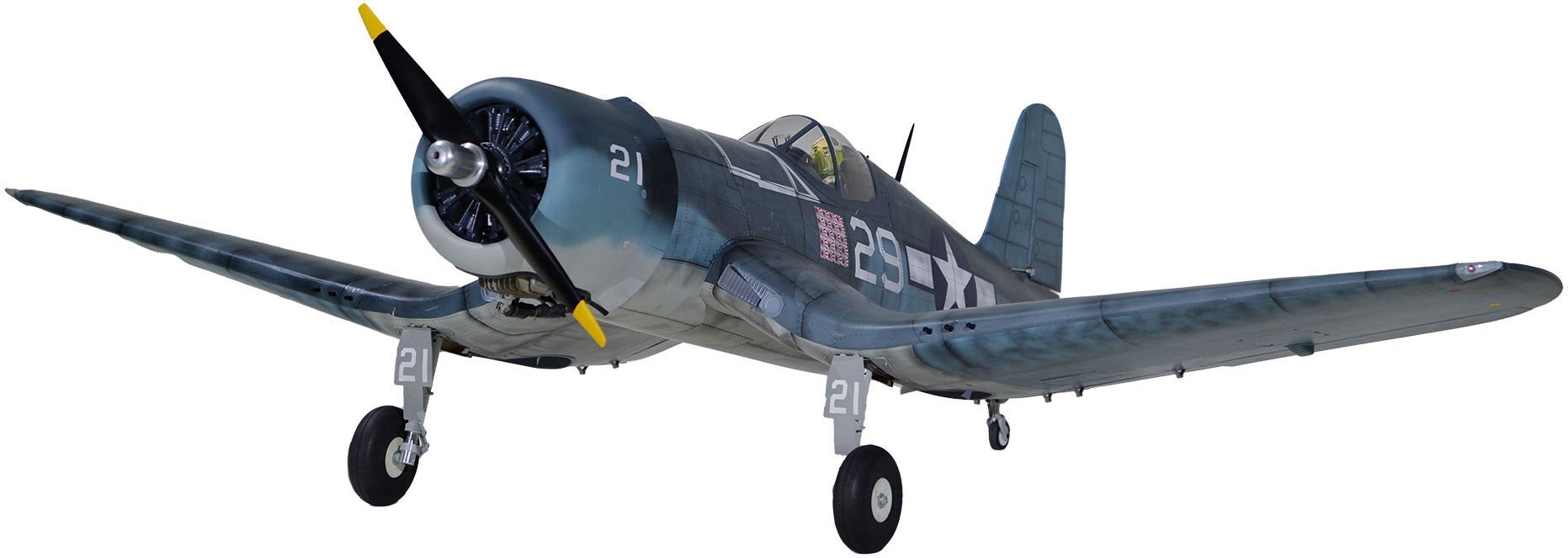 Phoenix Model Manufacturing Co. F4U Corsair 50-60cc ARF with Electric Retracts, 85\"