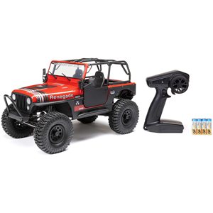 Axial 1/10 SCX10 III Jeep CJ-7 4X4 RTR Brushed Rock Crawler, Red