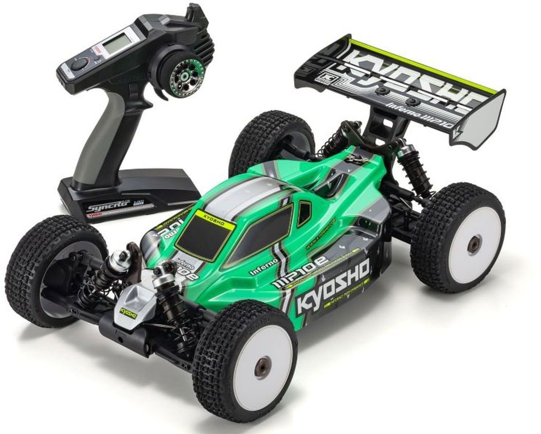 Kyosho 1/8 4Wd Inferno Mp10e Racing Buggy Green, Readyset