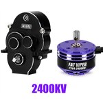 INJORA Fat Viper 2204 2400KV Brushless Outrunner Motor – Upgrade Für TRX4M 1/18 RC-Car, Inkl. 11T Ritzel, 28g, Leise & Leistungsstark