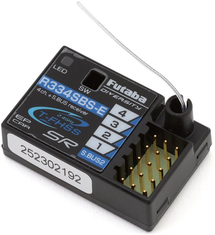 Futaba Futaba R334SBS-E T-FHSS SR S.Bus2 4-Channel 2.4GHz Receiver (EP