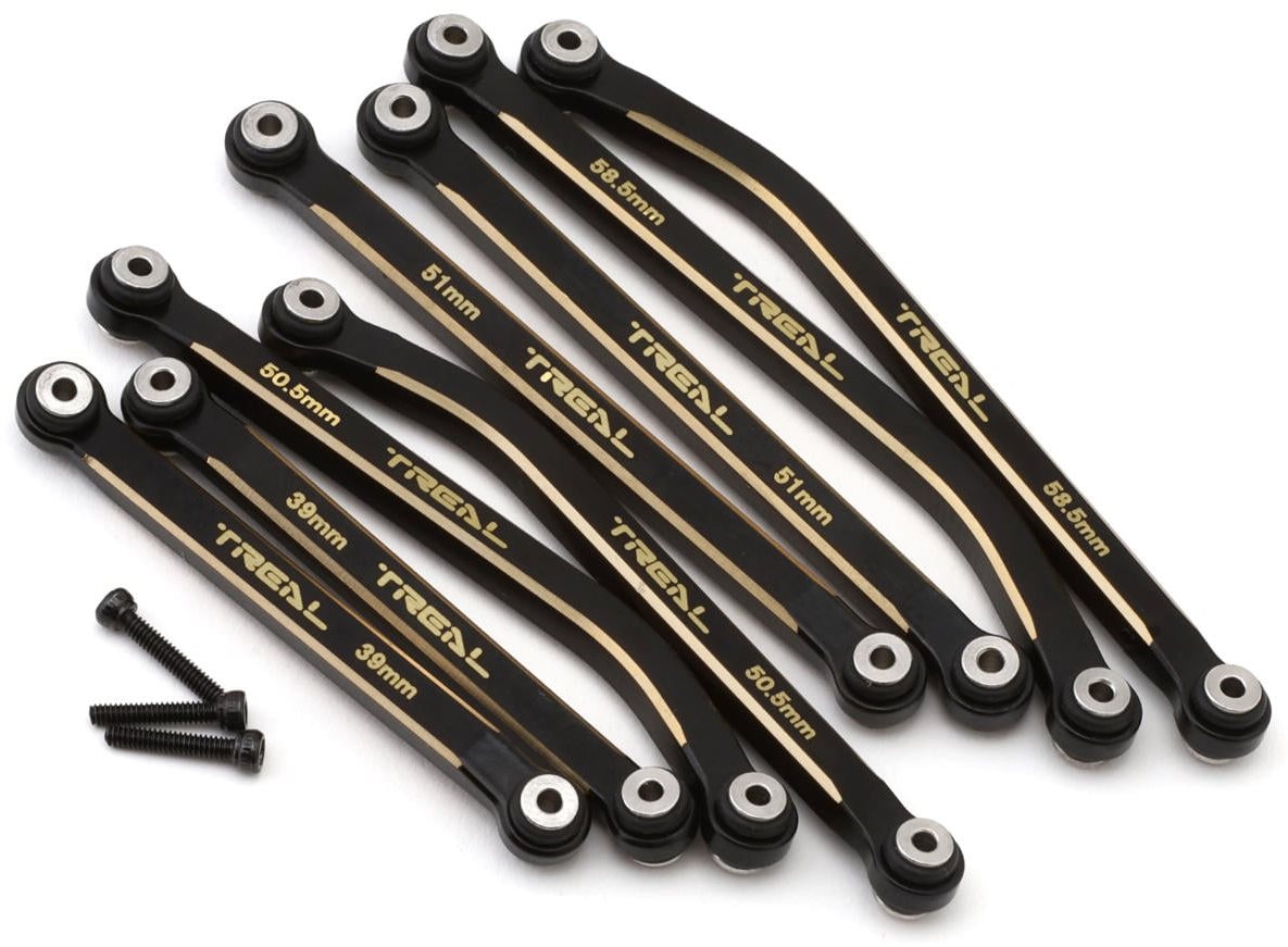 Treal Hobby Treal Hobby Axial SCX24 Brass High Clearance Suspension Links Se