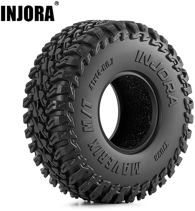 Injora 0.7 41*14mm MAVERIX M/T Tires for 1/30 SCX30 (T7028)