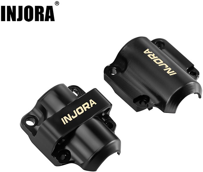 Injora Black Brass Diff Covers for 1/30 SCX30