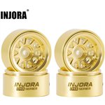 Injora 0.7 D19 Brass Beadlock Wheels for 1/30 SCX30 (W7007)