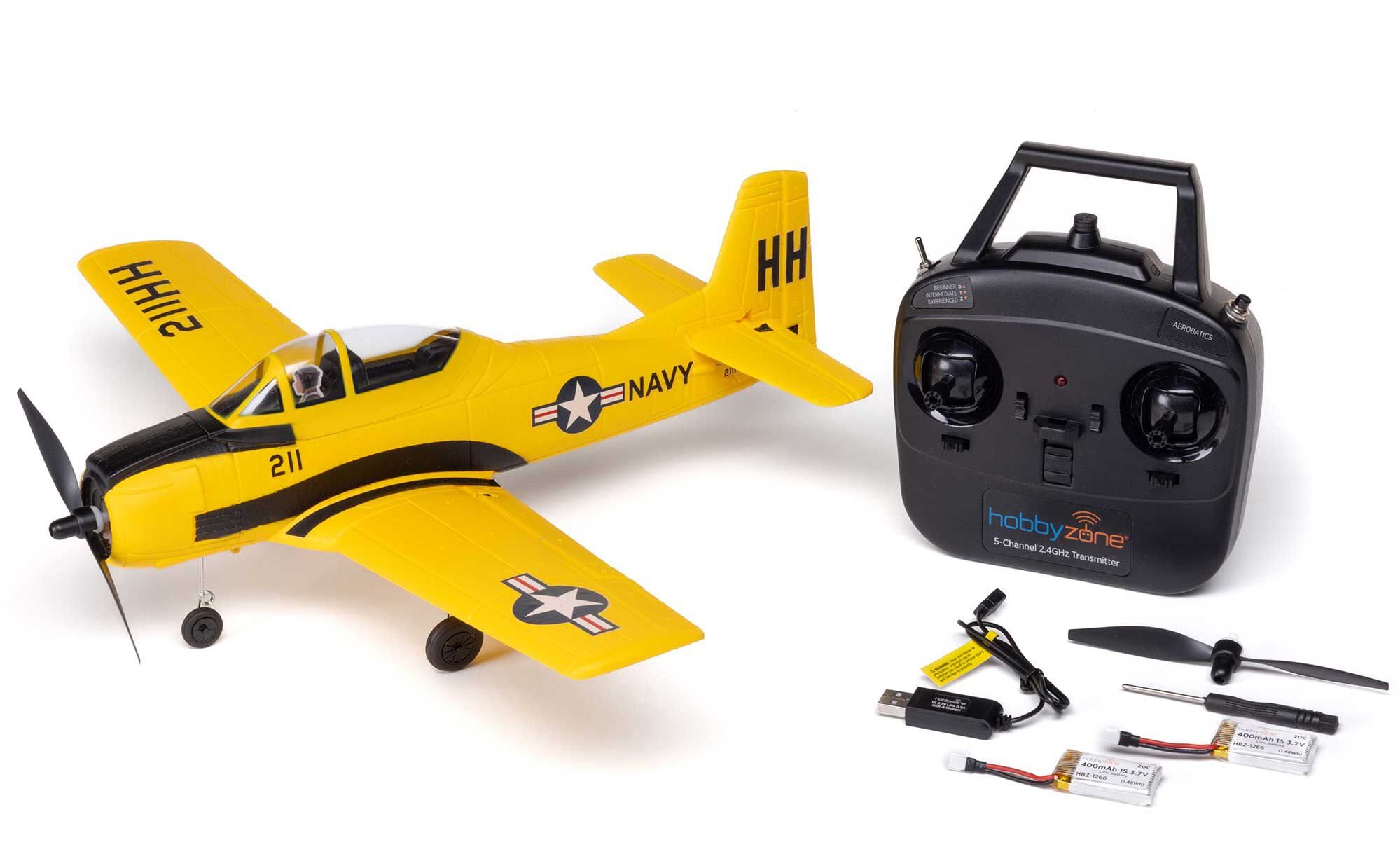 Hobby Zone T-28 Trojan 450mm RTF with SAFE (2 Flight Batteries Included)