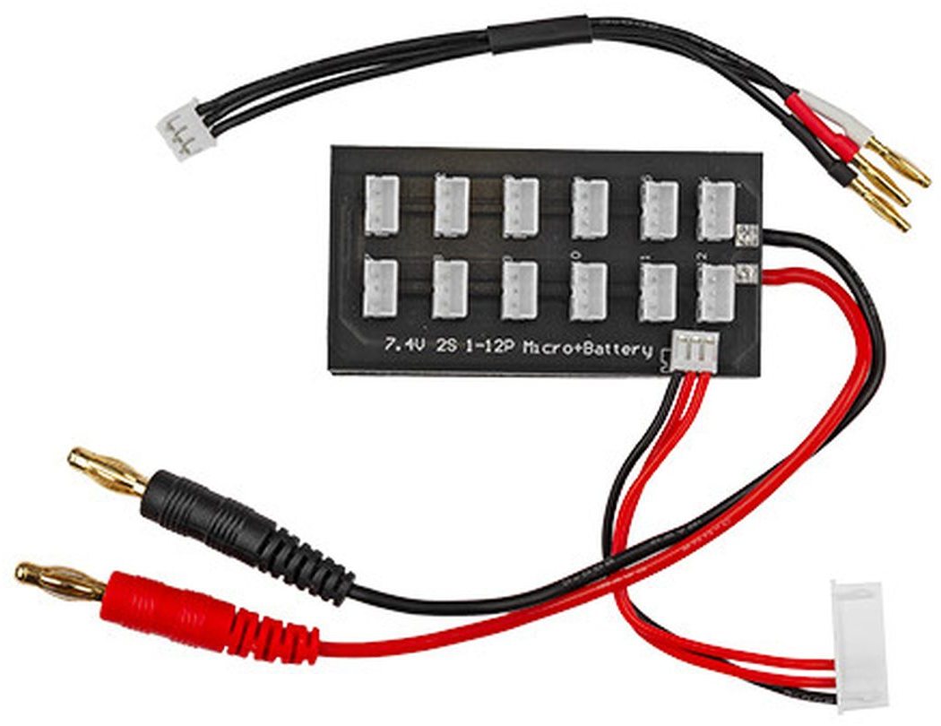 Associated 2S Parallel Charging Board W/ 2Mm Bullet Adapter