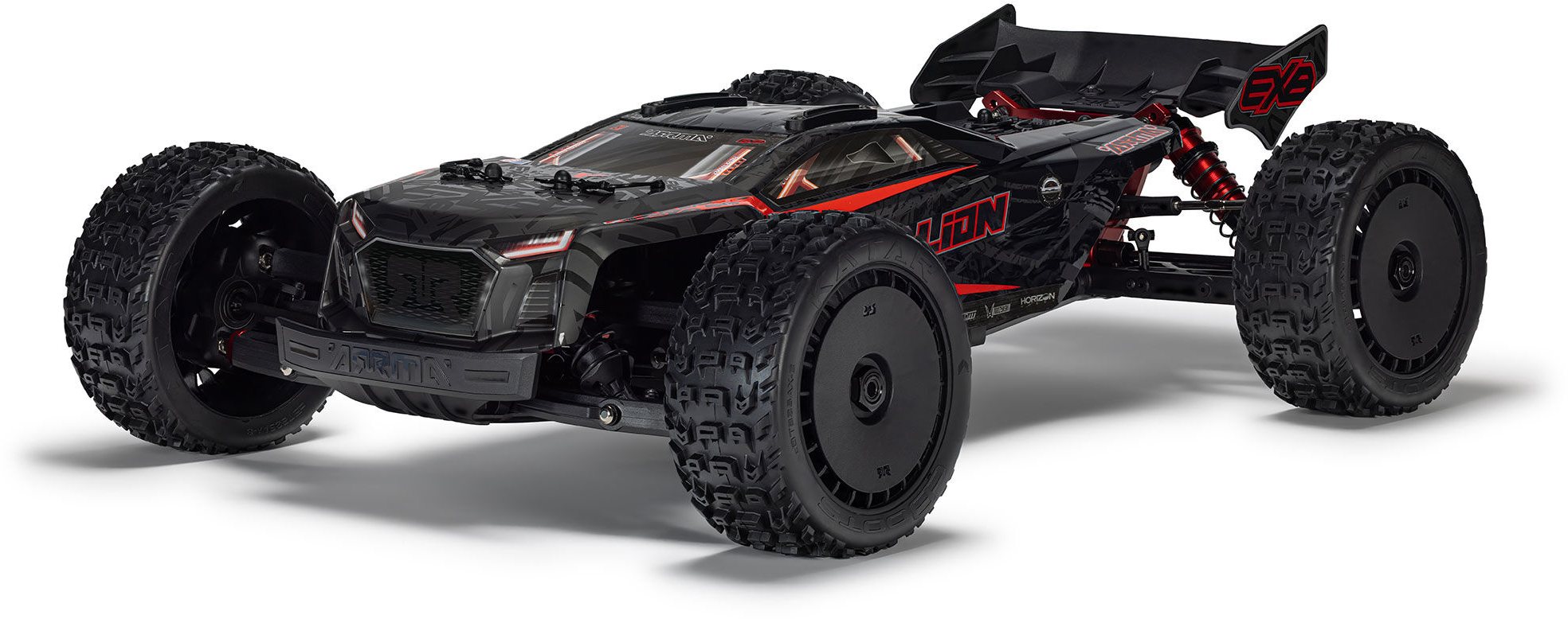 ARRMA 1/7 TALION 4X4 6S EXB BLX BRUSHLESS V6 SPEED TRUCK RTR (BLACK)