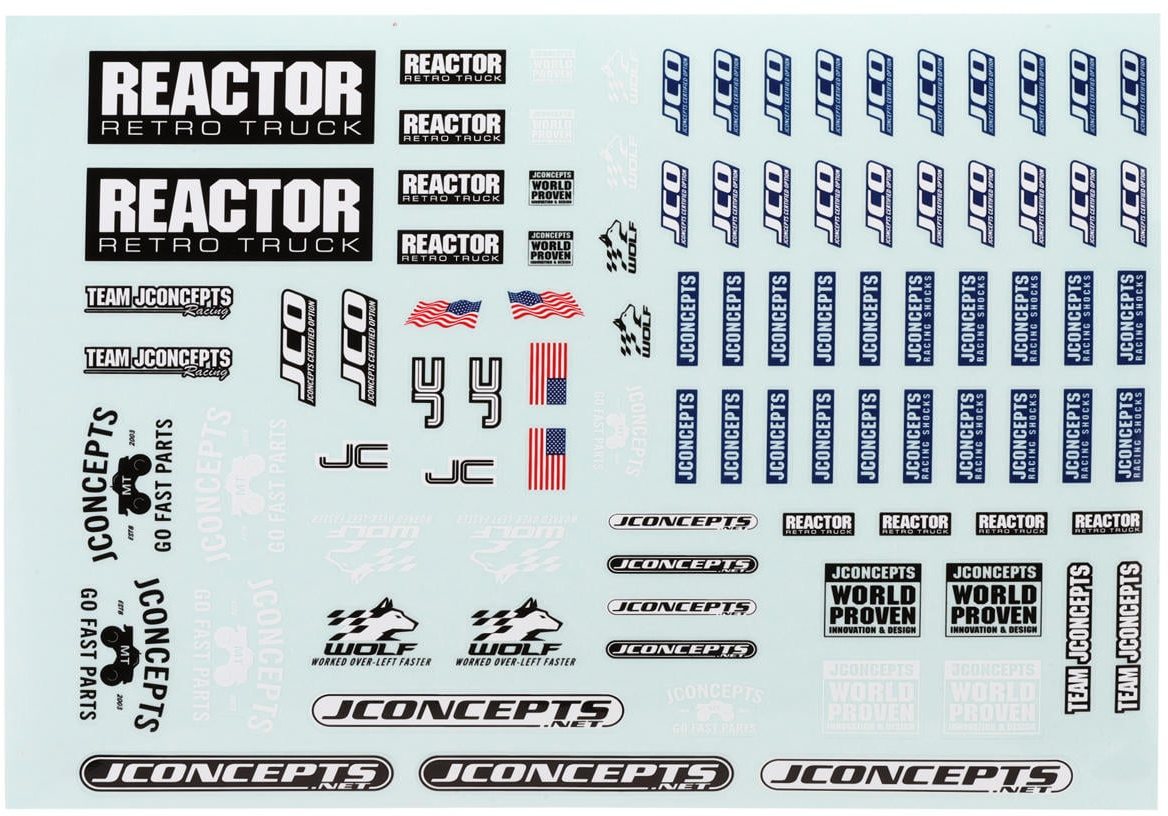 J Concepts JConcepts Reactor Decal Sheet