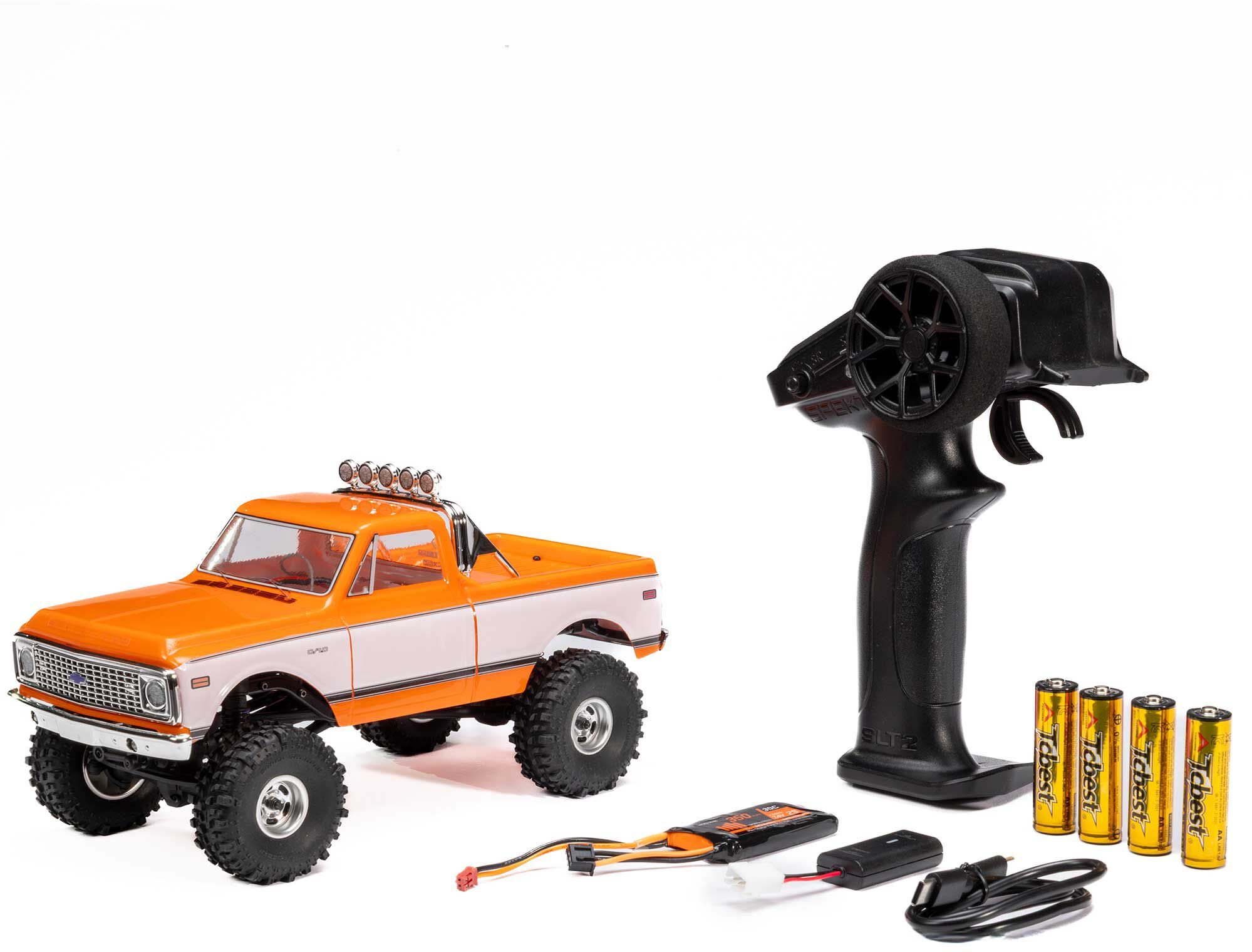 Axial 1/24 SCX24 1971 Chevrolet C10 4WD Truck RTR, Orange