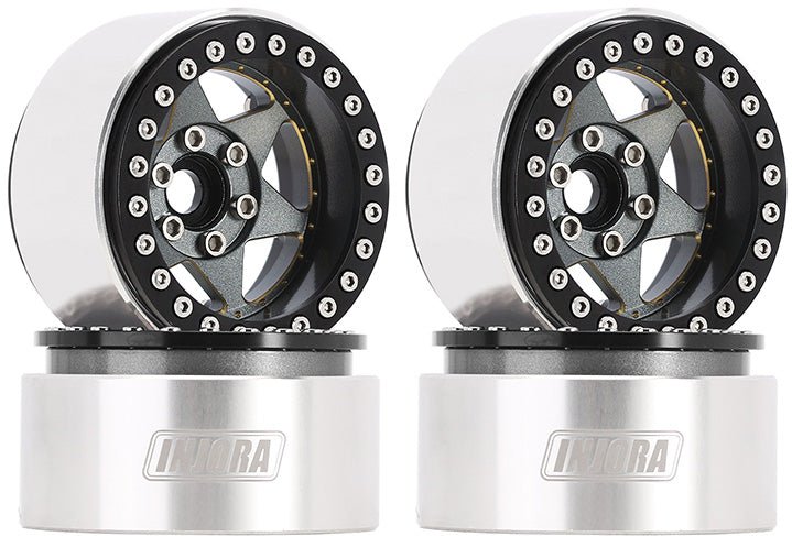 Injora 1.9 Super Heavy Brass -10mm Offset Wheels for 1/10 RC Crawlers (