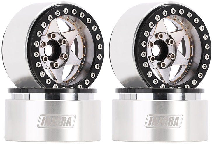 Injora 1.9 Super Heavy Brass -10mm Offset Wheels for 1/10 RC Crawlers (