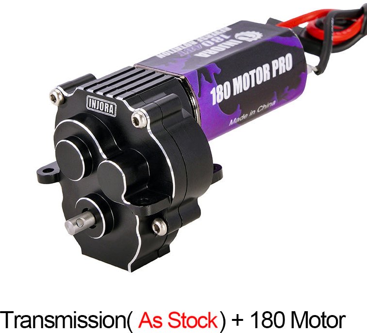 Injora Complete Transmission with 180 Brushed Motor for 1/18 TRX4M