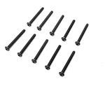 Losi Button Head Screws, M4 x 40mm STL (10)