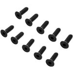 Losi Flat Head Screws, M6 x 20mm STL (10)